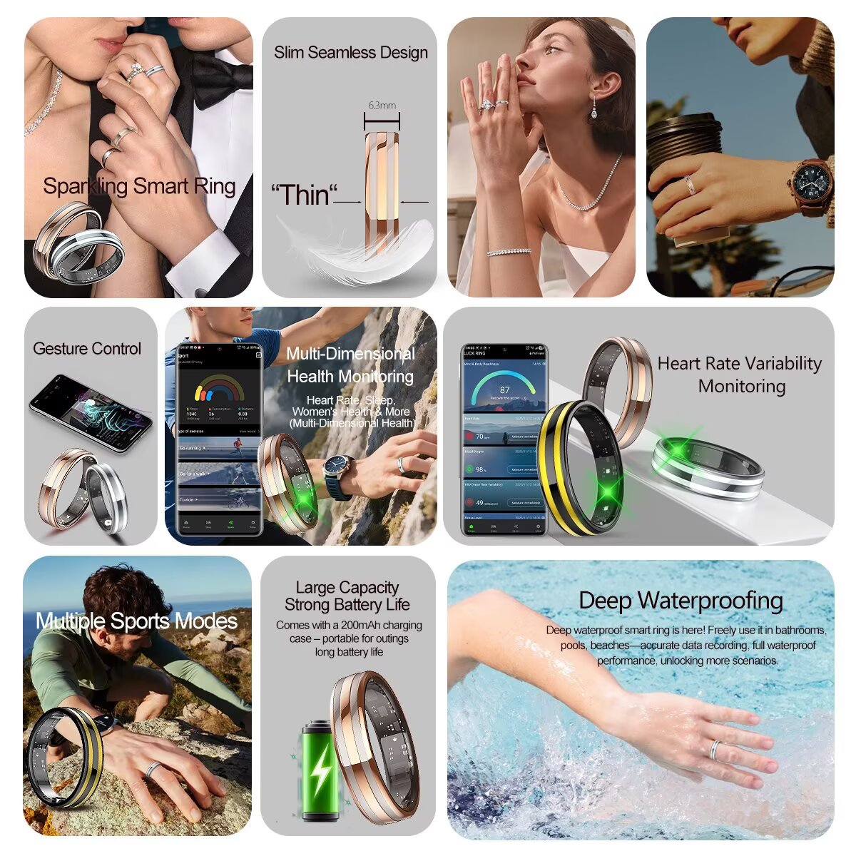 2026 Smart Ring For Men Women  - đánh giá và giá Blood Pressure Monitor