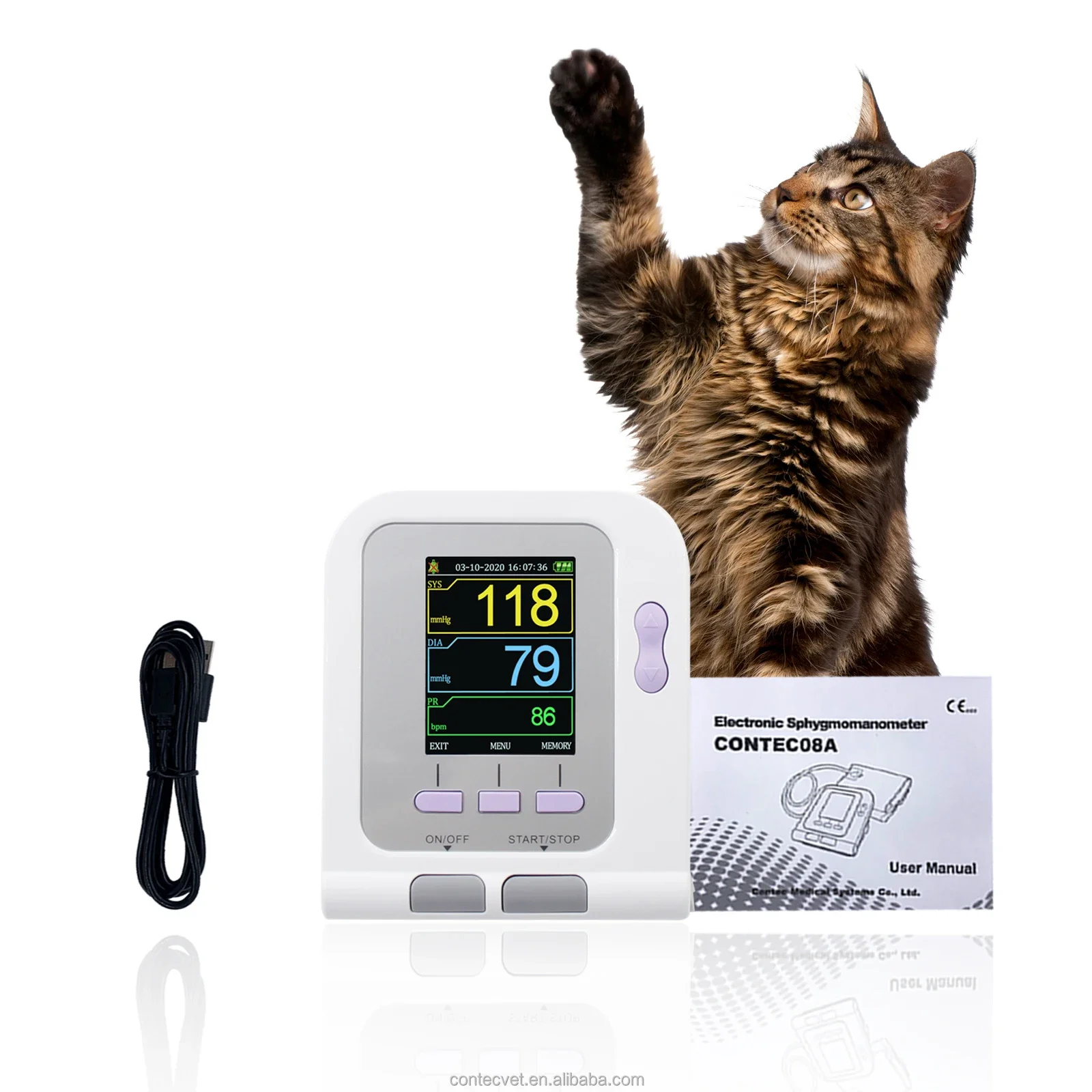 CONTEC08A-VET Veterinary Equip - đánh giá và giá Blood Pressure Monitor